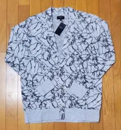 エポカ　新品　メンズ　スウエット　カーディガン(マーブル/グレーM)のサムネイル