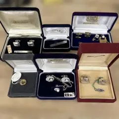 Dior 他ブランドネクタイピン カフスなどまとめsilver 現状品