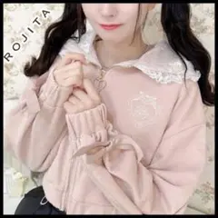 ロジータ ROJITA ピンク フーディーパーカー ショート丈のサムネイル