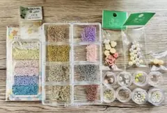 ガラス パール ビーズ まとめ売りセット