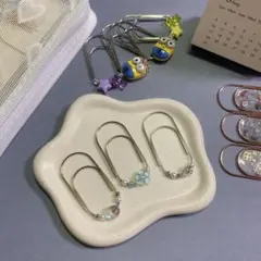 大きめ可愛い ペーパークリップ バインダー貯金 a64