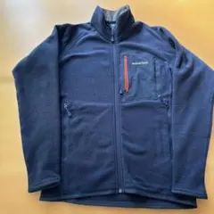 モンベル　メンズ　S フリース　ジップアップ　ネイビー
