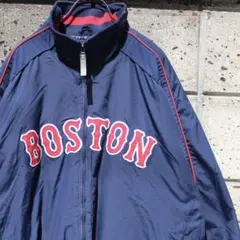 Majestic × BOSTON RED SOX フリース裏地 古着スタジャン