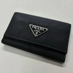 PRADA／プラダ ブラック ナイロン キーケースのサムネイル