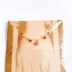 【新品未使用】Q-pot. スワロフスキー アップル ブレスレット ラッピング済