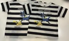 数回着用　ポケットモンスター ボーダー　Tシャツ ルカリオ　ピカチュウ　セット
