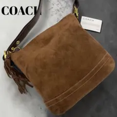 coach コーチ　2way ショルダーバッグ　トート　スエード　タッセルのサムネイル