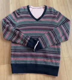 TAKEO KIKUCHI ニット セーター リバーシブル Ｌのサムネイル