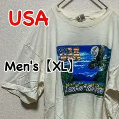 HC7【US輸入】フルーツオブザルーム　半袖Tシャツ【メンズXL】ホワイト
