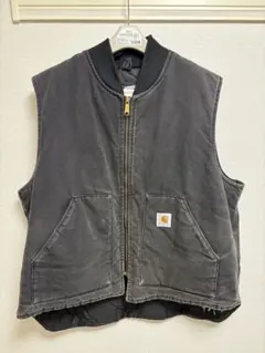 90s Carhartt USA製 ダックベスト ブラック 星タグ 腰ゴム XL - メルカリ