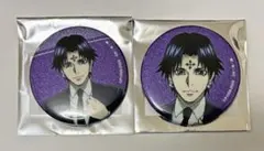 HUNTER×HUNTER スーツ（戦闘後）グリッター缶バッジ クロロ①