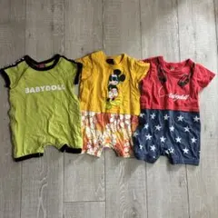 BABYDOLL Mickey Mouse ロンパース3点セット　70