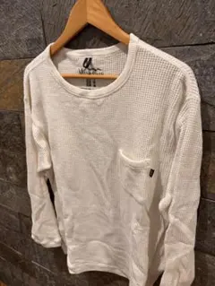 【美品❗️】MANASTASH ワッフルカットソー ホワイト メンズのサムネイル