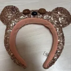 USJ ティム クマ スパンコール ピンク カチューシャ