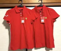 Ferrari ポロシャツ 赤 2枚セット　フェラーリ　shell