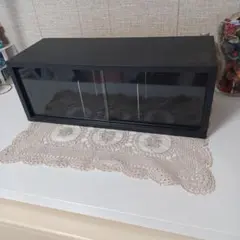 블랙 디스플레이 케이스 쇼와 레트로 캐비닛 스트라이프 CD 케이스