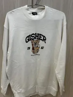 GISHER スウェット トレーナー ホワイトのサムネイル