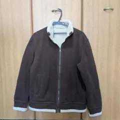 UNIQLO メンズ フリース ボアジャケット ブラウン XL