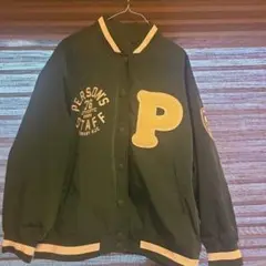 Person's ダークグリーン スタジャン