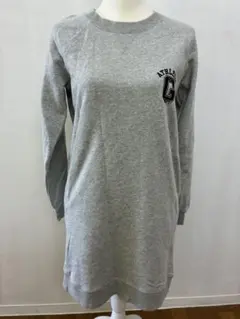 GAP ギャップ スウェットワンピース グレー 裏起毛 ポケット有