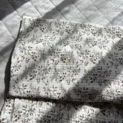 花柄おくるみ 100%コットン 約95cm