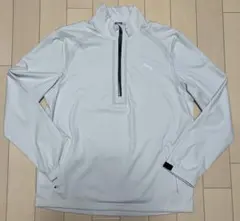 PUMA プーマゴルフ ハーフジップジャケット ライトグレー US/M