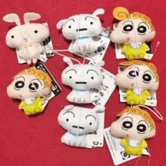 新品タグ付き　クレヨンしんちゃん ぬいぐるみちゃーむ　8個セット