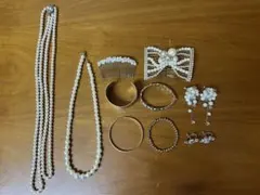 【美品】パールアクセサリー等 まとめ売り10点セット