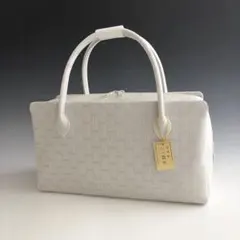 夏 新品未使用品 本塩沢紬 草木染 帯地使用 利休バッグ25070 - メルカリ