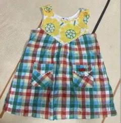 【値下げ】プチジャム petitjam ノースリーブ　ワンピース100cmのサムネイル