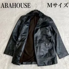 【羊革】ABA HOUSE レザージャケット 黒 46 コーチジャケット 本革 羊革】ABA HOUSE レザージャケット 黒 46 コーチジャケット 本革