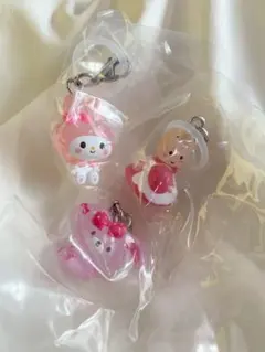 ゆるっとめじるしアクセサリー マイメロ　マロンクリーム　ぼんぼんりぼん