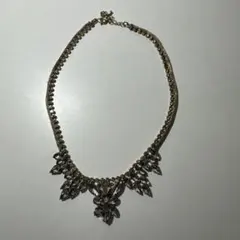 【送料無料】クリスタル装飾ビジューネックレス