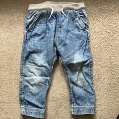 美品　ルーズプルオンデニムパンツ 12-18ヶ月
