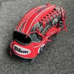 Wilson 軟式グローブ 赤 オールラウンドコユニ使用(ワナビーヒーロー