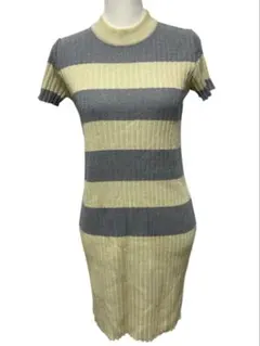 MARY QUANT マリークワント　ニット　ワンピース　ボーダー　ラメ　日本製