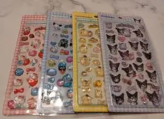 ハローキティ ボンボンドロップシール 4枚セット