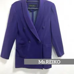 80s Saville テーラードジャケット パープル ダブルボタン USA製 