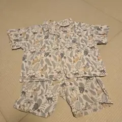 samansa mos2 lagom 動物柄 シャツ・ショーツセット 120