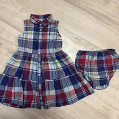 サイズ24M　Ralph Lauren チェック柄 ワンピース