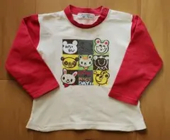 動物プリント長袖Tシャツ 95サイズ