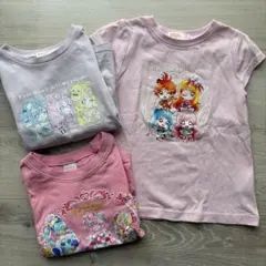 プリキュア　110cm　Tシャツ　トップス　3枚セットのサムネイル