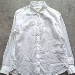 極美品】UNITED ARROWS リネンシャツ ホワイト - メルカリ