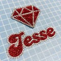 【匿名配送】SixTONES　ジェシー　デコうちわ　うちわデコ　パーツ　ダイヤ