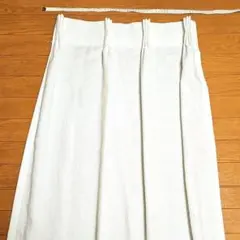 ユニベール ホワイト ドレープカーテン 45cm x 160cm 1枚 日本製のサムネイル