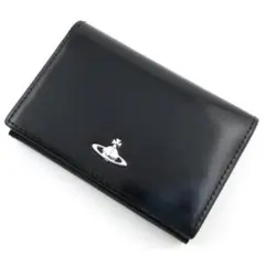 ☆ギフト対応可能☆新品☆箱付 ヴィヴィアンウエストウッド 名刺入れ 黒×紺☆