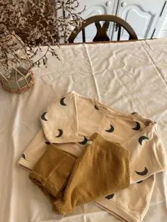 organic zoo BROWN RIBBED LEGGINGS