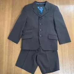 POLO フォーマルスーツ 110cm 黒 ストライプ 3点セット