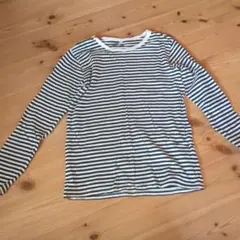無印良品 ボーダー長袖カットソー 150cm