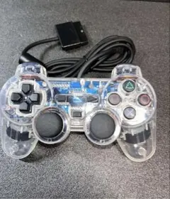 PS2 プレイステーション2 有線コントローラー クリアホワイト【新品未使用品】